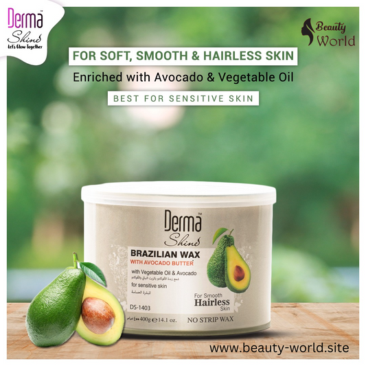 Derma Shine Brazilian Wax with Avocado Butter - 400ml