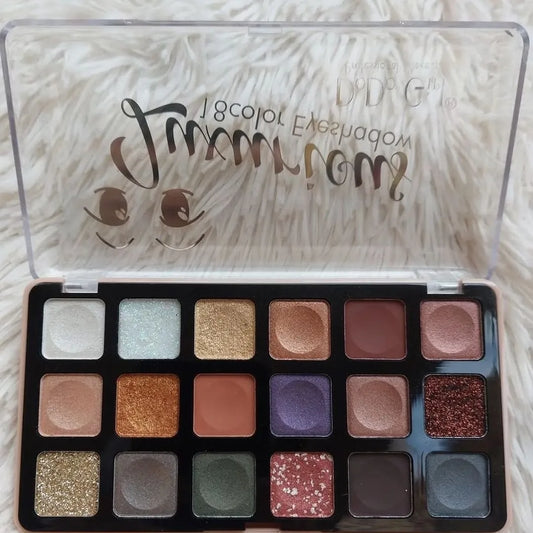 "Glamour by Dodo Girl: Luxurious 18-Color Eyeshadow Palette"