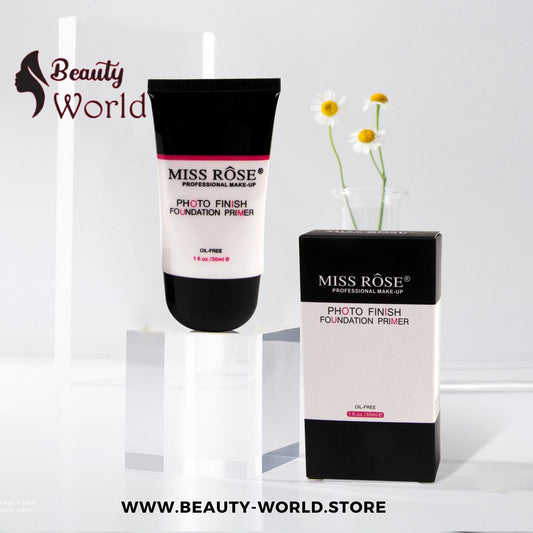 "Miss Rose Photo Finish Foundation Primer - Oil-Free, Long-Lasting Makeup Base"