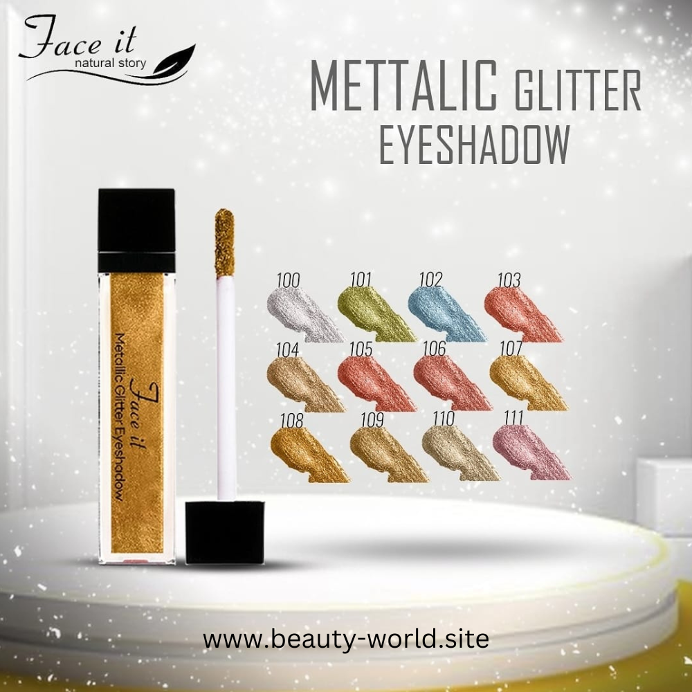 Face It Metallic Glitter Liquid Eyeshadow – Shimmering Long-Lasting Glow