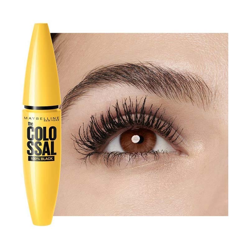 Maybelline Colossal Volume Express Mascara in 100% Black, Waterproof