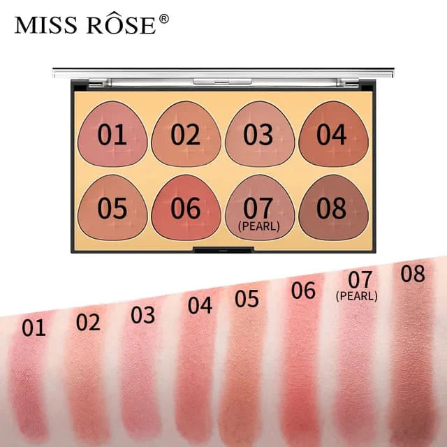 "Miss Rose 8-Color Blusher Palette"