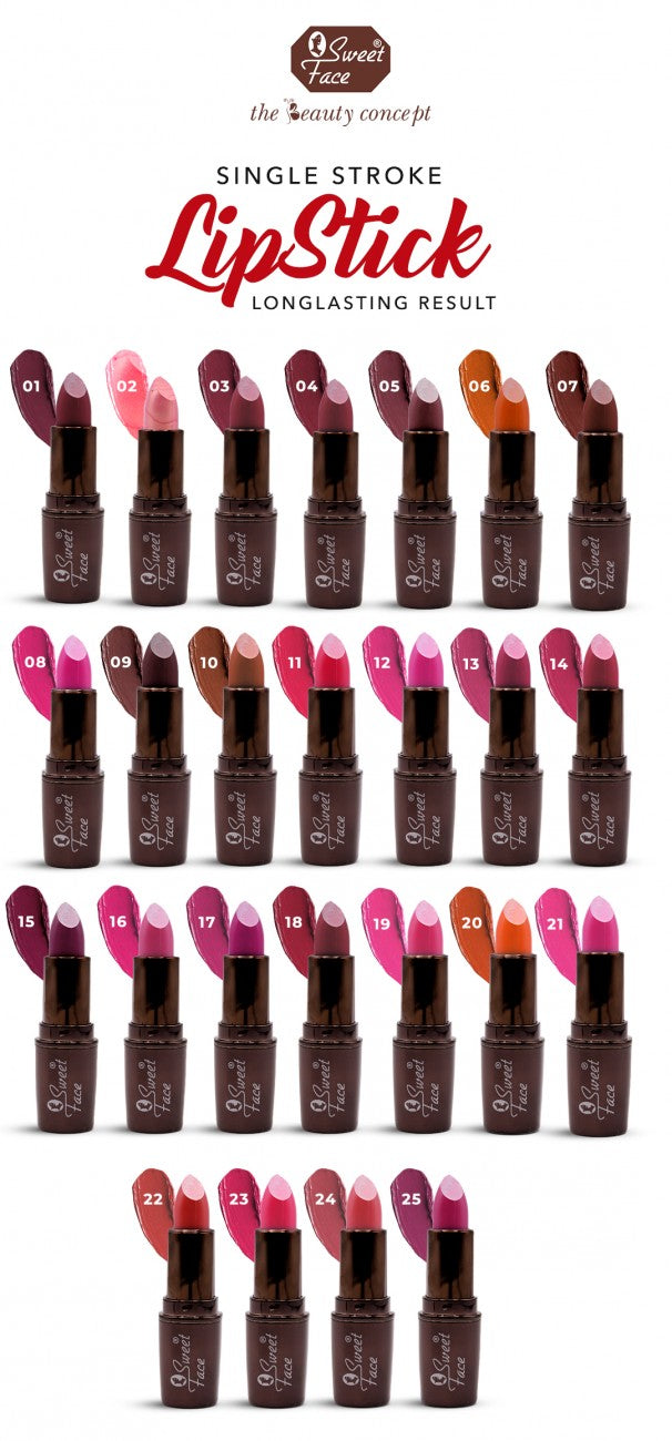 Sweet Face Matte & Long-Lasting Lipsticks