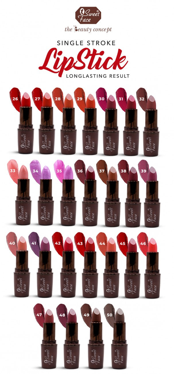 Sweet Face Matte & Long-Lasting Lipsticks