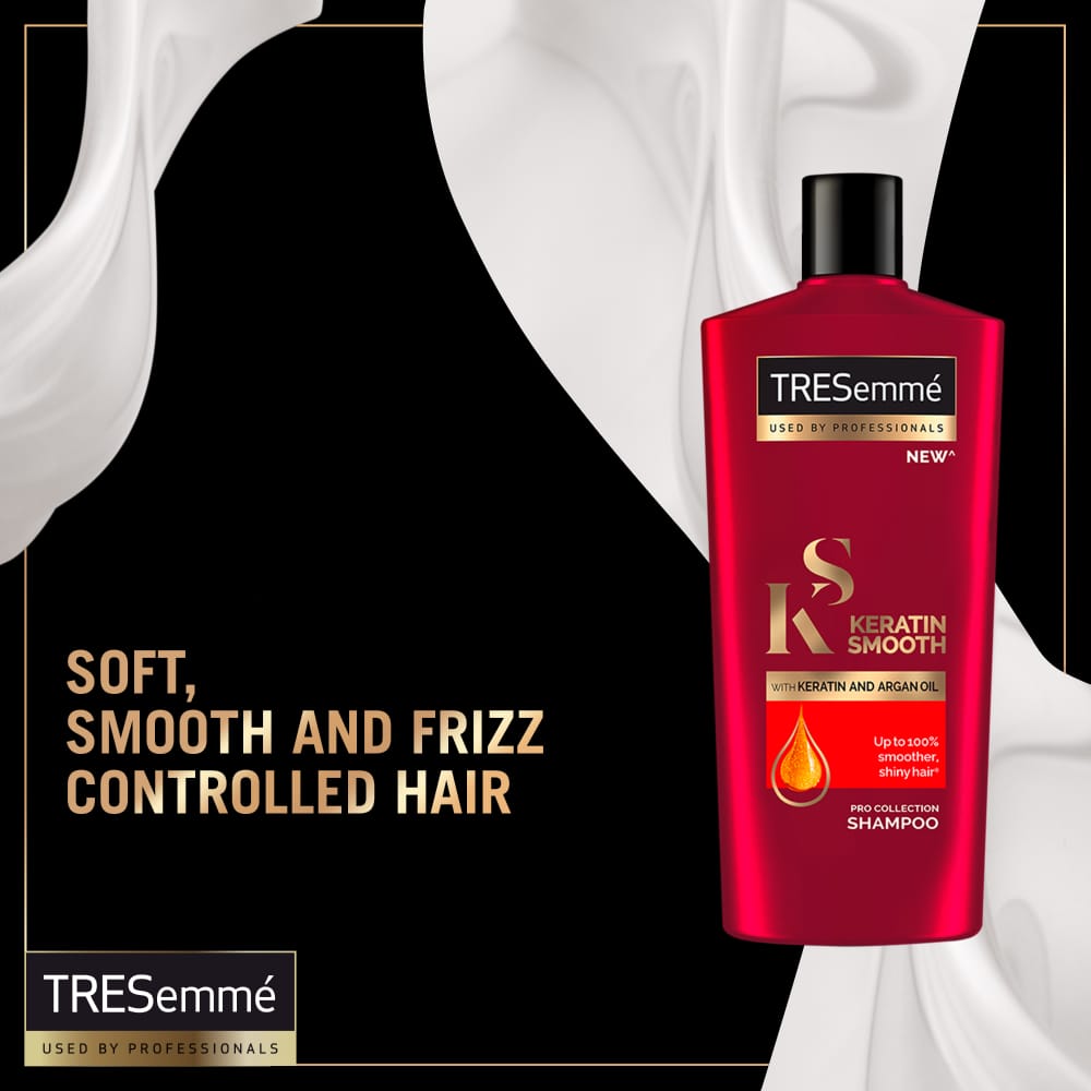 TRESemmé Keratin Smooth Shampoo with Argan Oil – Sleek, Frizz-Free Hair