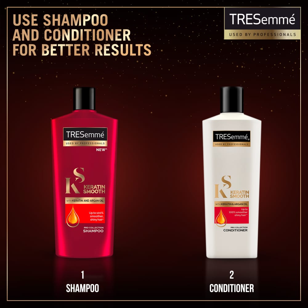 TRESemmé Keratin Smooth Shampoo with Argan Oil – Sleek, Frizz-Free Hair